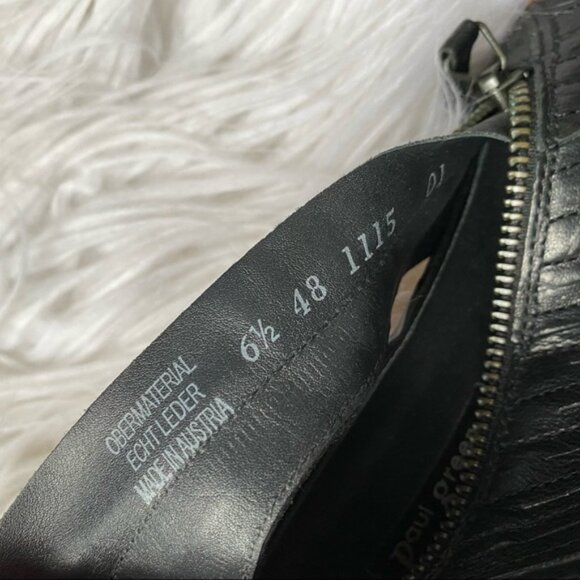 Paul Green Cayanne Peep Toe Black Sandal Booties - Picture 9 of 9